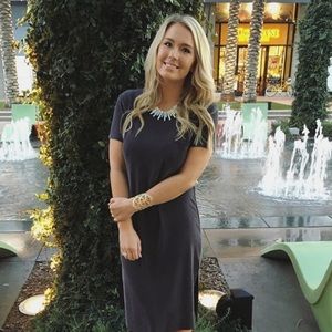 Diacritic gold statement necklace!